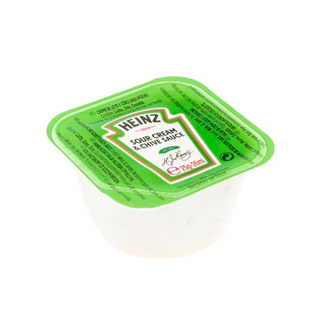 Sauce sour cream & chive coupelle 25gx100 heinz