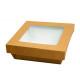 BOITE PATISSIERE CARTON +FENETRE 13x13x5 cm (x350)