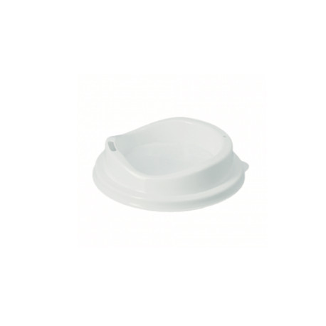 Couvercle blanc pour mug réutilisable en PP 16 Oz par 25