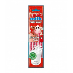 PAILLE MAGIQUE QUICK MILK STRAWBERRY *5