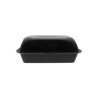 BOITE BURGER LONG en PP noir 16x24x9.5 cm (25 unités) - AMBIANT