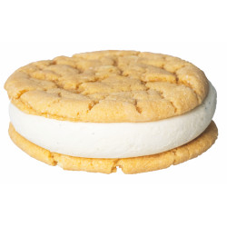 SANDWICH GLACE- VANILLE PEPITE CHOCO BLANC 120GRX24 EMB INDIV -SURGE