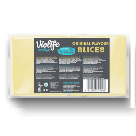 FROMAGE VEGAN ORIGINAL EN TRANCHE 8*500g 25 Tr/barquette - FRAIS