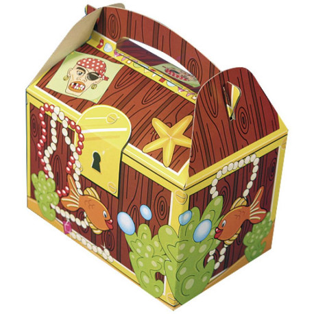 BOITE MENU ENFANT CARTON "TRESOR" 15.2*10*7.7 CM * 250 U