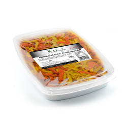 Poivrons lanières à l'huile- barquette 950gr- ambiant