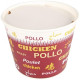 Pot chicken bucket 85oz ppt*258 (6*43pots + couvercles ) emb ind