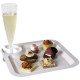 Assiette cocktail en pulpe 210 x 210 mm - par 25