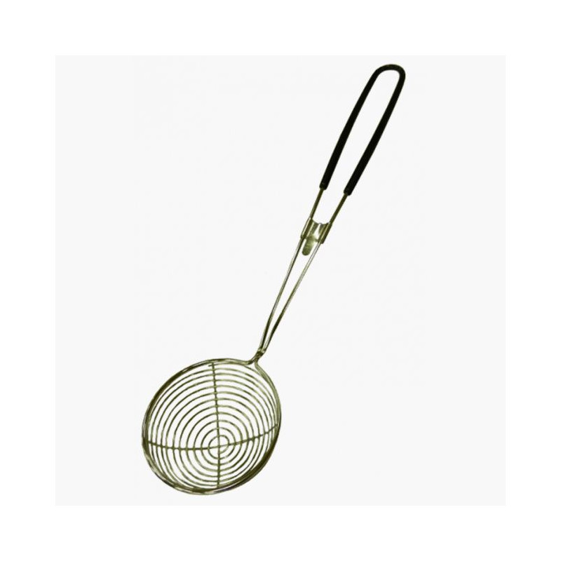Louche Passoire Inox Fine - Pour Perles De Bubble Tea, Filtration Huile - Long Manche 29,3 Cm