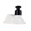 Couvercle blanc pour gobelet mug noir réutilisable avec bouchon clipsable 10 unités - par 25