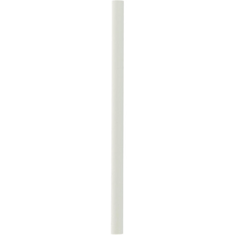Pailles en papier blanches 197 x 10 mm - par 50