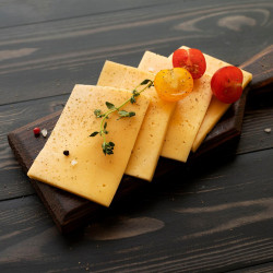 Cheddar tranché coloré 20 g surgelé IQF 1 kg
