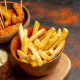 Frites avec peau 10 x 10 surgelées 2,5 kg