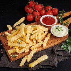 Frites crinkle cut 9/12 mm surgelées 2,5 kg