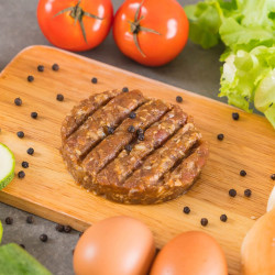 Steak haché halal 80 g surgelé 5,44 kg - Par 68