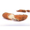 Goujon de poulet cuit, pané, nature