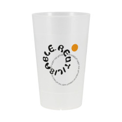 Gobelet en PP réutilisable 330 ml imprimé - Par 250