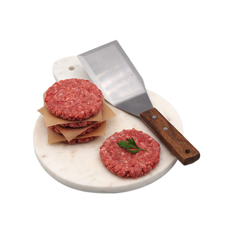 Steak smash 70 g halal surgelé 2,4 kg