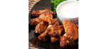 Wings de poulet Tex Mex halal surgelés 1 kg par 5