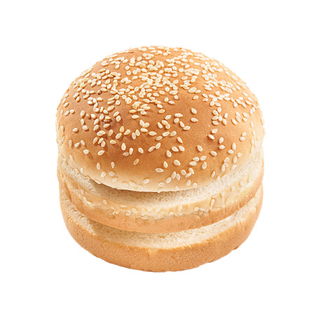 Pain burger double bun avec sésame surgelé 80 g par 24