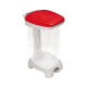 Support sac et couvercle rouge 120 L