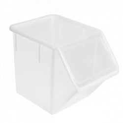 Bac à ingrédients 40 L en PEHD avec couvercle transparent
