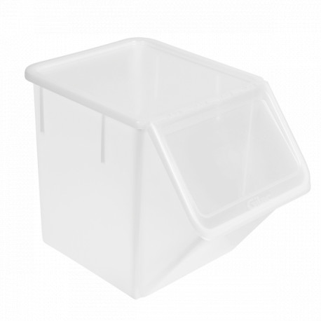 Bac à ingrédients 40 L en PEHD avec couvercle transparent