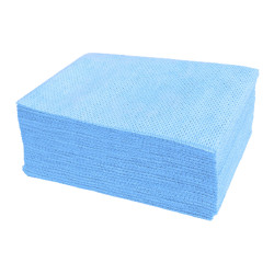 Lavettes bleues non tissées alvéolées 350 x 500 mm - par 25