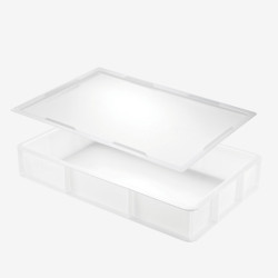 Bac à pâtons GN 1/1 blanc avec couvercle 530 x 325 x 90 mm