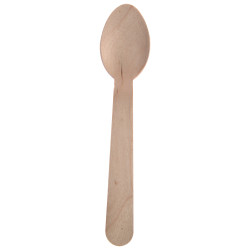 Cuillère à dessert en bois 140 mm