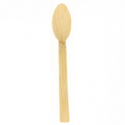 CUILLERE A SOUPE JETABLE EN BAMBOU 17cm X100