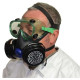 Kit four : 1 demi-masque, 2 cartouches, 1 paire de lunettes
