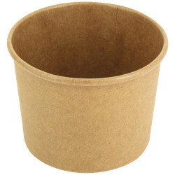 Pot à soupe carton kraft brun 350 ml - par 500
