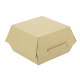Boîte hamburger carton kraft brun 110 x 104 x 7.5 mm - Par 540