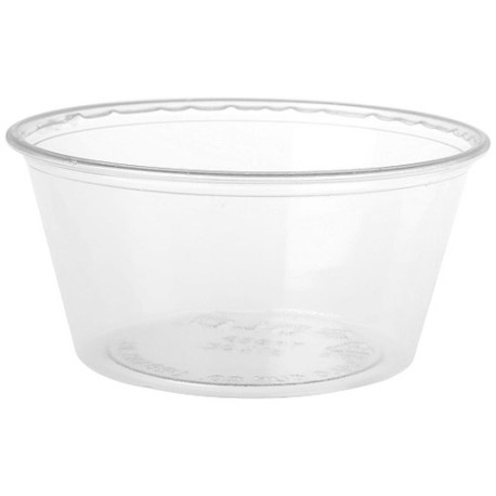 Mini pot plastique PS transparent 9,5 cl - Par 100