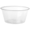 Mini pot plastique PS transparent 9,5 cl - Par 100