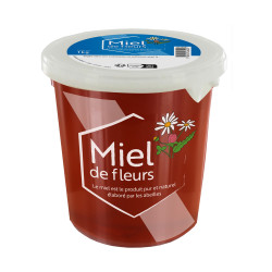 MIEL DE FLEURS LIQUIDE EN POT PLASTIQUE 1 kg