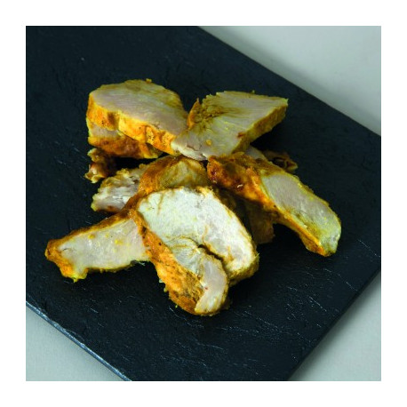 Émincés de poulet au curry Halal 7 mm surgelés 1 kg - par 4