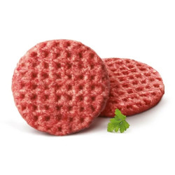 Steak gaufré halal 100g surgelé 5,4 kg - Par 54