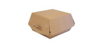 Boîte hamburger kraft brun GM