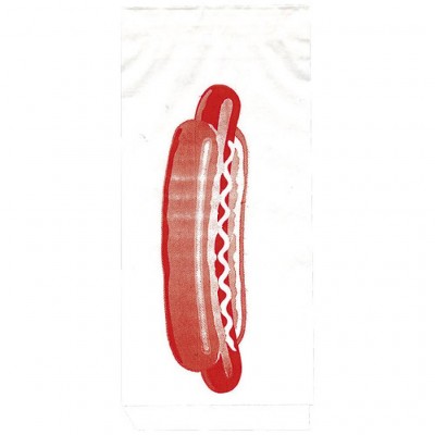 Sac Papier ingraissable imprimé Hot Dog