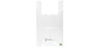 Sac bretelles blanc 50 microns 25x12x44 cm