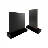 PORTE MENU DE TABLE PIN NATUREL 21x6.5x2.4cm + ARDOISE A5