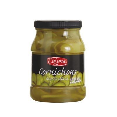 Cornichons aigre doux en rondelle