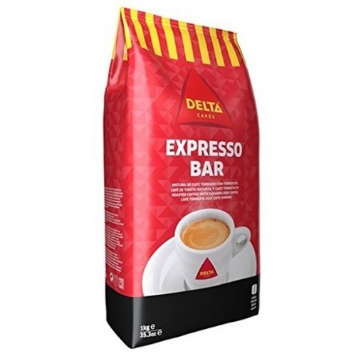 Cafe DELTA en grains, en lot de 5 paquets de 1 KG - Distram SAS