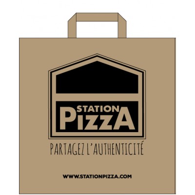 STATION PIZZA SAC CABAS KR.BRUN 26x17x25 x 250