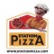 Etiquette ronde Station Pizza