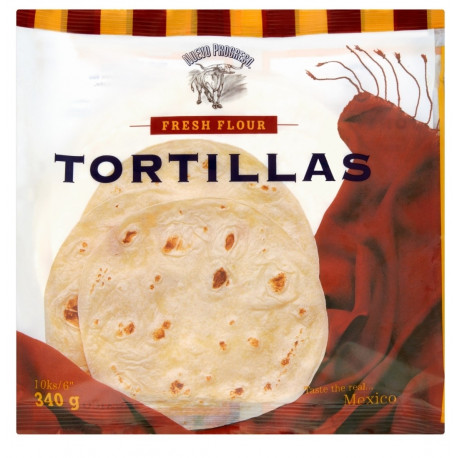 Tortillas de blé 150 mm 10 unités - par 20