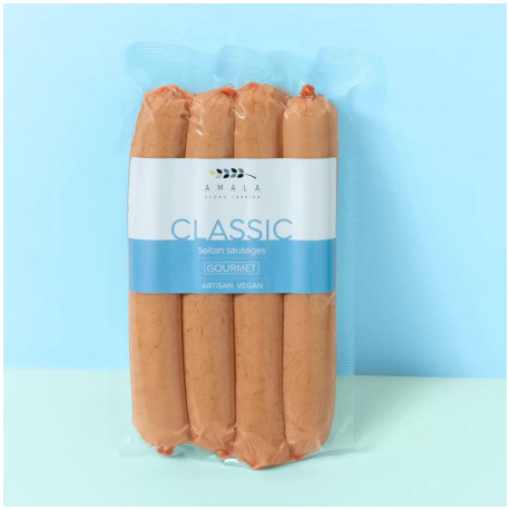 Saucisses de seitan classiques 230gr - AMALA