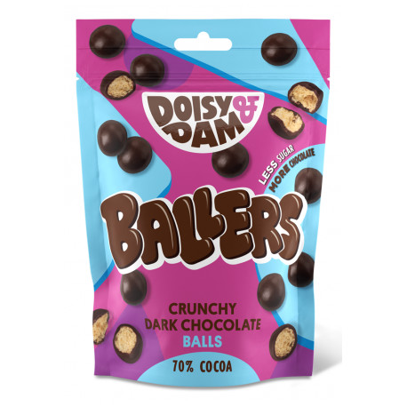 Boules crunch recouvertes de chocolat Ballers grand format - Doisy & Dam