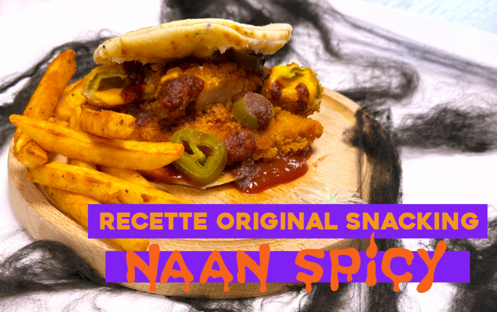 Découvrez la recette du Naan Spicy Spécial Halloween